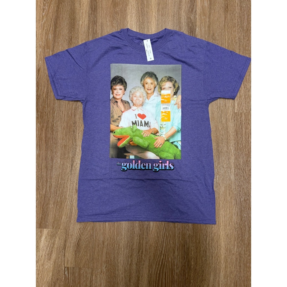 The Golden Girls Retro Purple Heather Graphic T-Shirt Mens Size Medium NWT